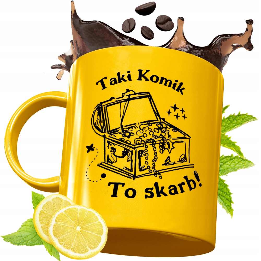 Złoty Kubek Premium Dla Komika Prezent Z Nadrukiem Ze Zdjęciem