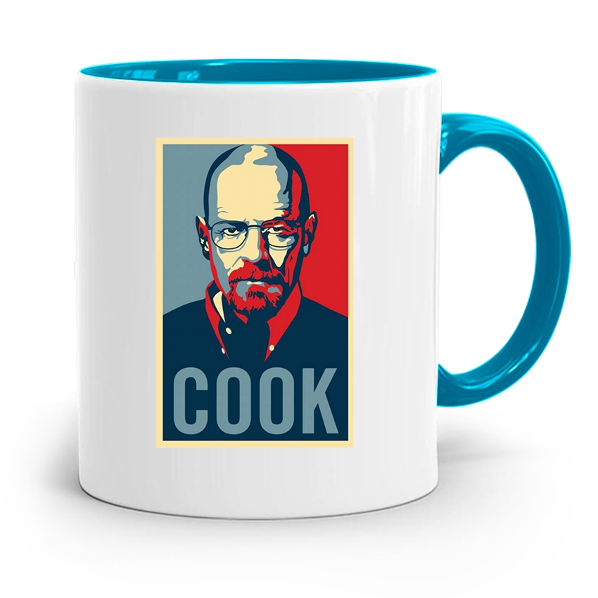 Kubek Błękitny Najlepszy Prezent Dla Kucharza Cook Z Nadrukiem Ze Zdjęciem