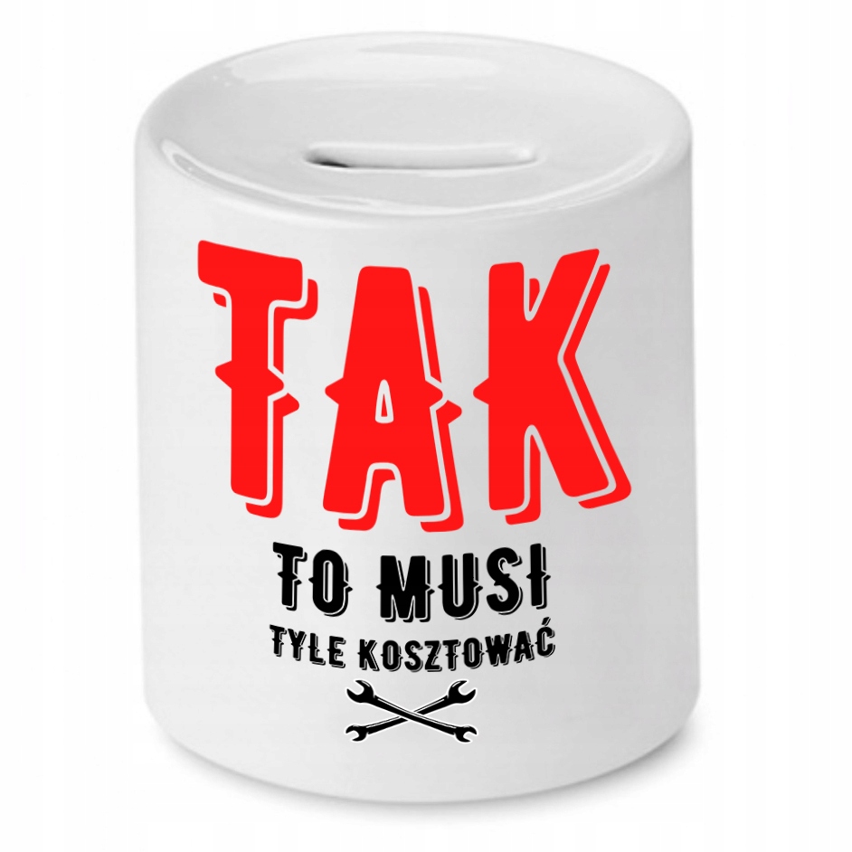 Skarbonka Dla Mechanika To Musi Tyle Kosztować Z Nadrukiem Ze Zdjęciem