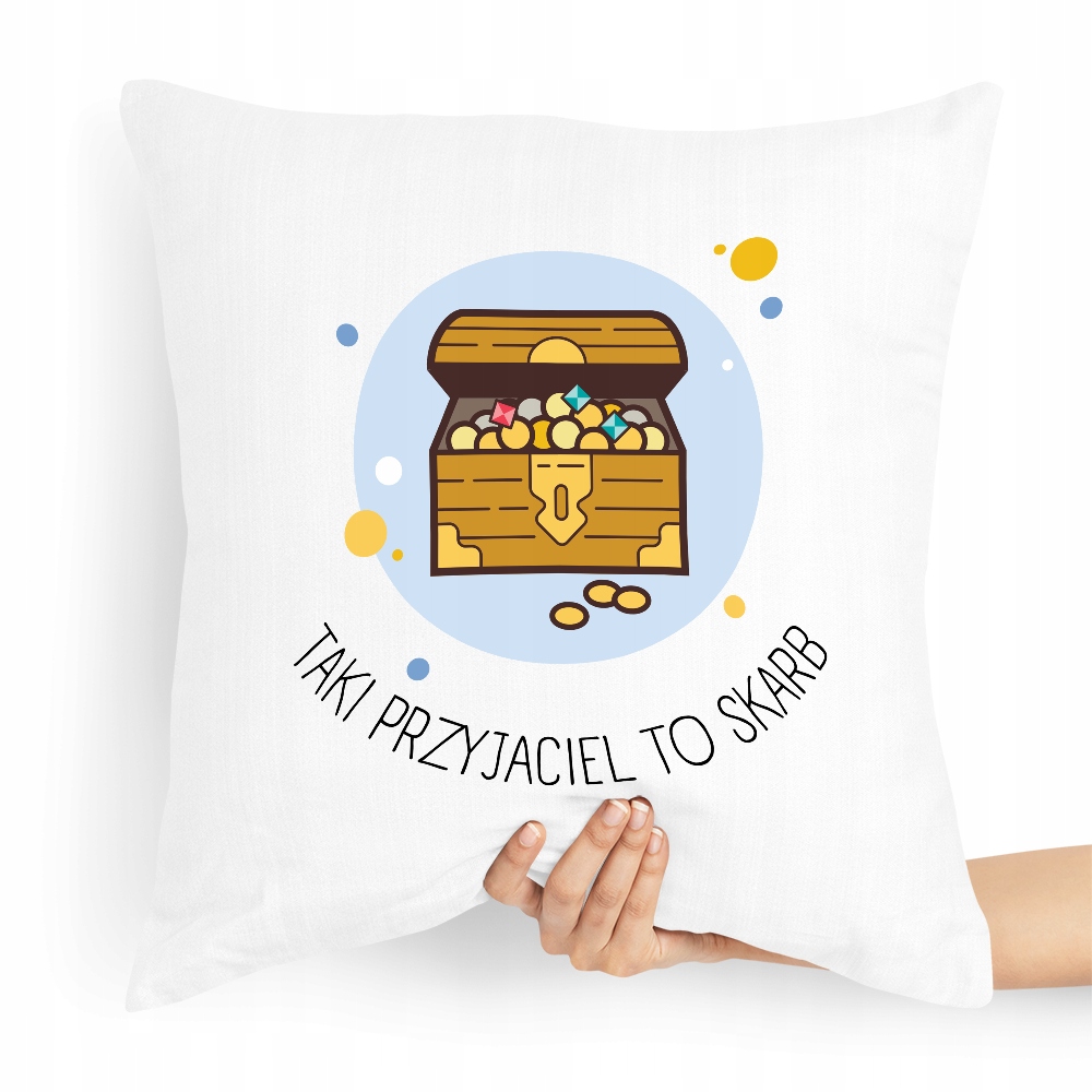 Poduszka Dla Przyjaciela Taki Przyjaciel To Skarb Z Nadrukiem Ze Zdjęciem