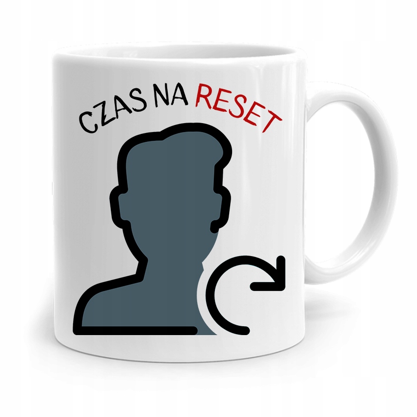 Kubek Informatyka Programisty Czas Na Reset Z Nadrukiem Ze Zdjęciem
