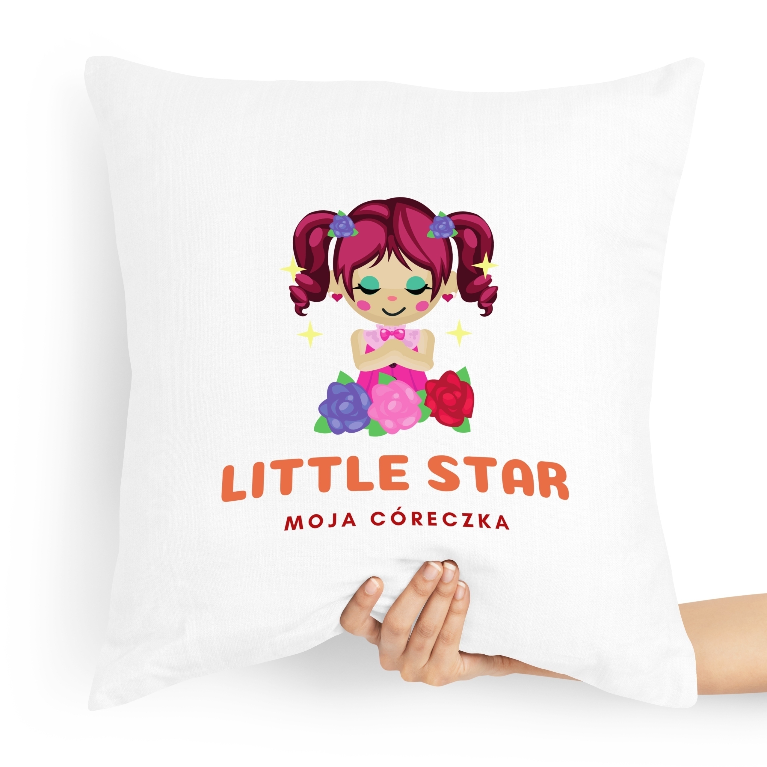 Poduszka Prezent Dla Córki Little Star Prezent Z Nadrukiem Ze Zdjęciem