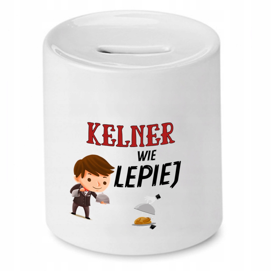 Skarbonka Prezent Dla Kelnera Wie Lepiej Z Nadrukiem Ze Zdjęciem