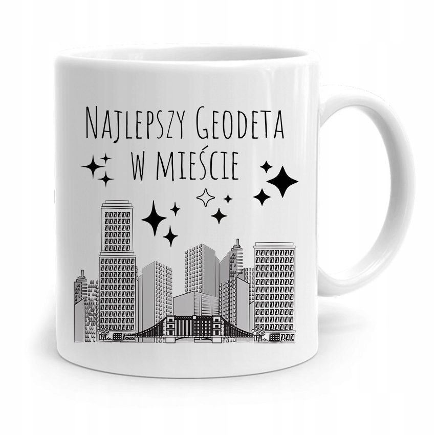 Kubek Prezent Dla Geodety Najlepszy W Mieście Z Nadrukiem Ze Zdjęciem
