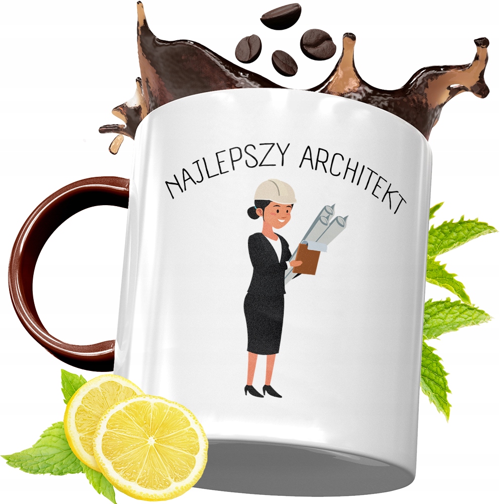 Kubek Bordowy Dla Architekta Na Urodziny Prezent Z Nadrukiem Ze Zdjęciem