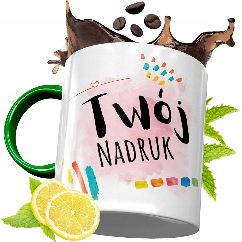 Kubek Zielony Dla Listonosza Na Prezent Urodziny Z Nadrukiem Ze Zdjęciem