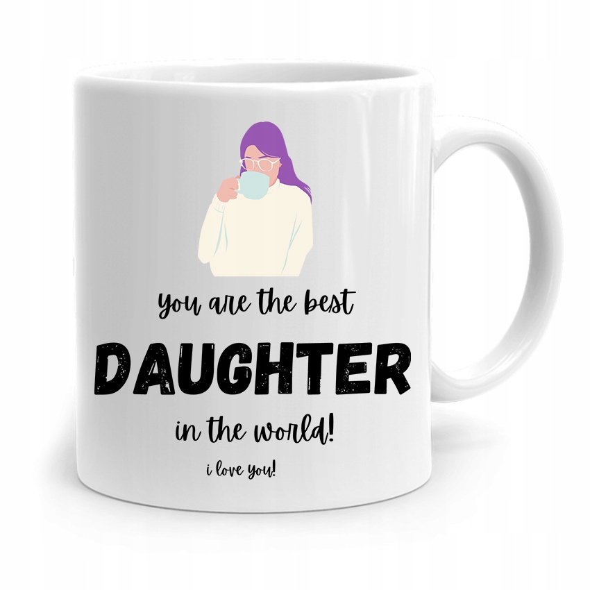 Kubek Prezent Dla Córki Best Daughter In The World Z Nadrukiem Ze Zdjęciem