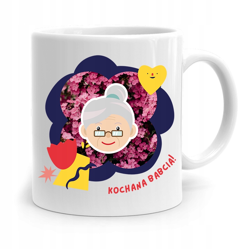 Kubek Dla Babci Na Urodziny Kochana Babcia Z Nadrukiem Ze Zdjęciem