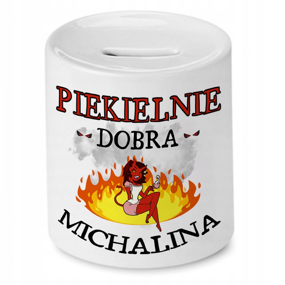 Skarbonka Dla Michaliny Na Urodziny Prezent Z Nadrukiem Ze Zdjęciem