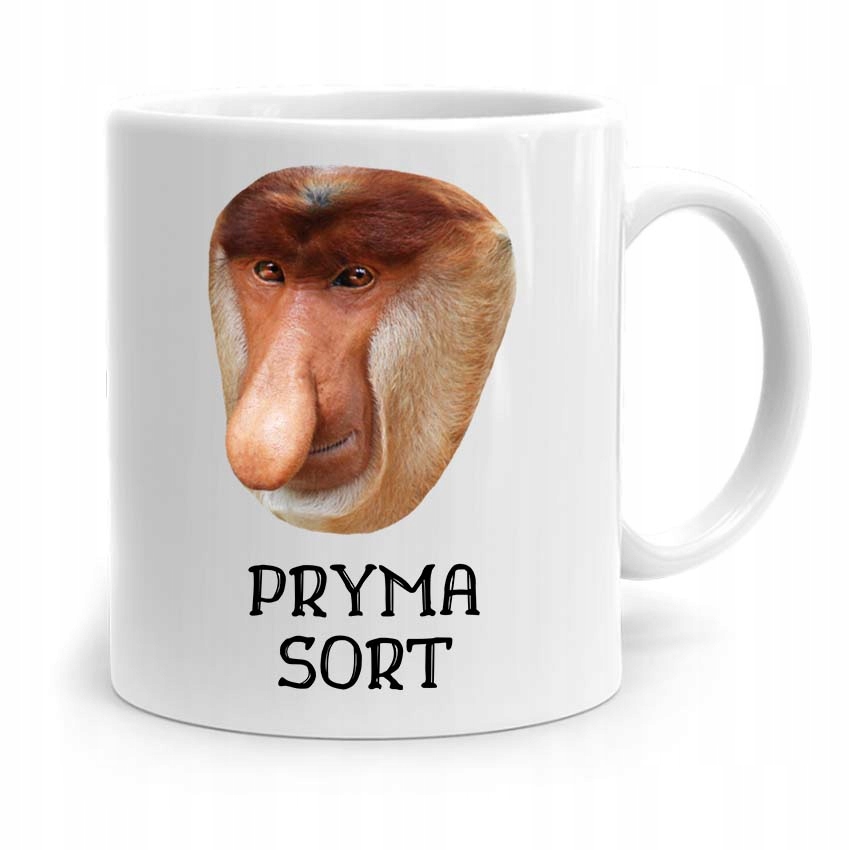 Kubek Śmieszny Nosacz Janusz Polak Pryma Sort Z Nadrukiem Ze Zdjęciem