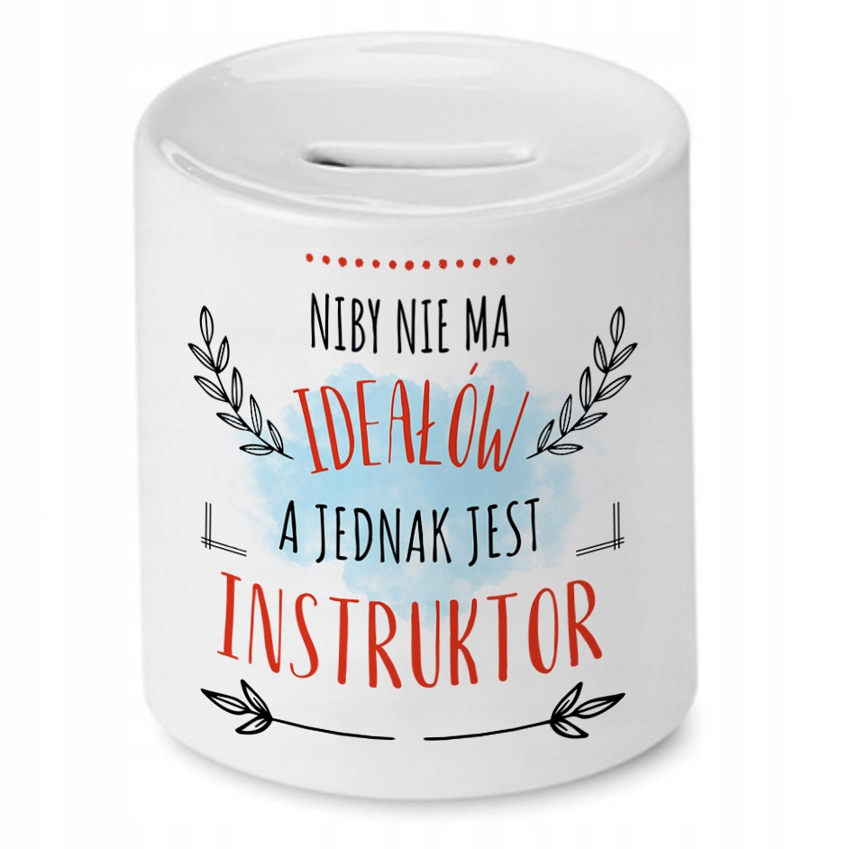 Skarbonka Dla Instruktora Na Urodziny Na Prezent Z Nadrukiem Ze Zdjęciem