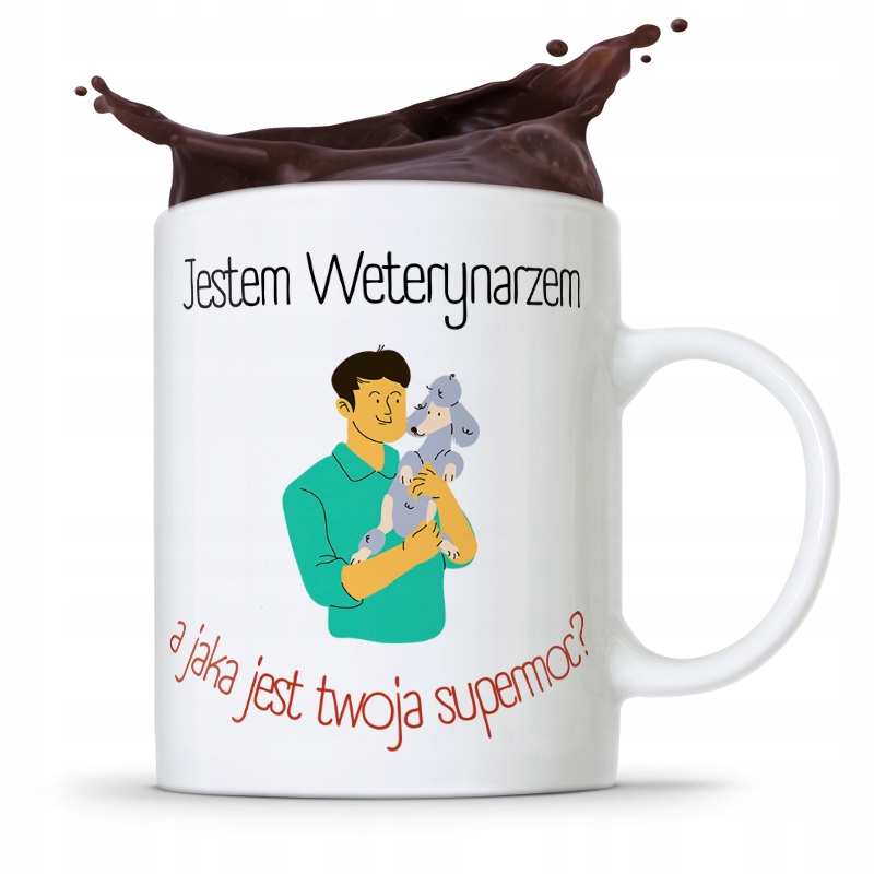 Kubek Dla Weterynarza Jestem Weterynarzem Prezent Z Nadrukiem Ze Zdjęciem