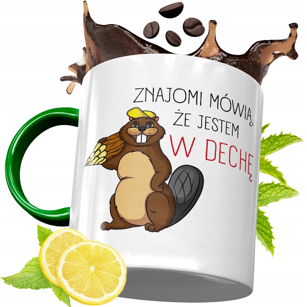 Kubek Zielony Dla Stolarza Na Urodziny Prezent Z Nadrukiem Ze Zdjęciem