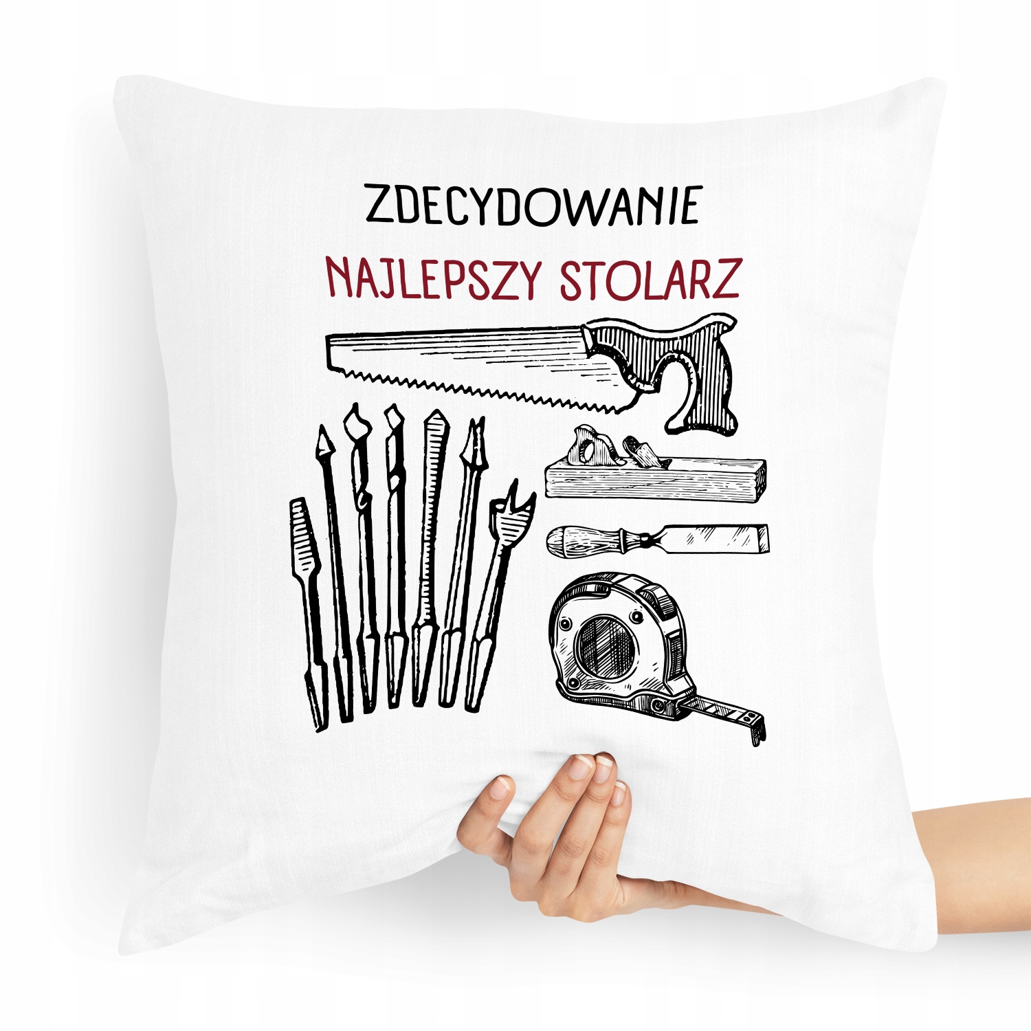 Poduszka Prezent Dla Najlepszego Stolarza Majstra Z Nadrukiem Ze Zdjęciem