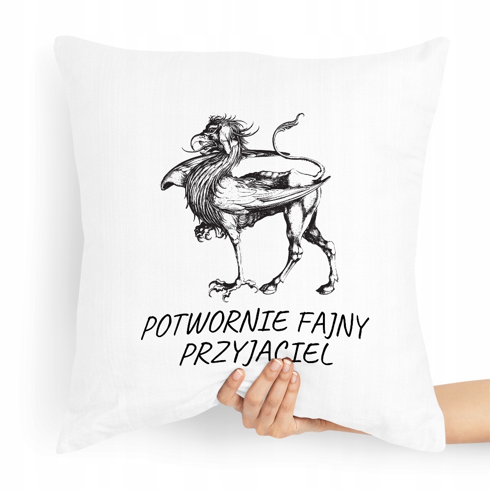 Poduszka Dla Przyjaciela Potwornie Fajny Prezent Z Nadrukiem Ze Zdjęciem