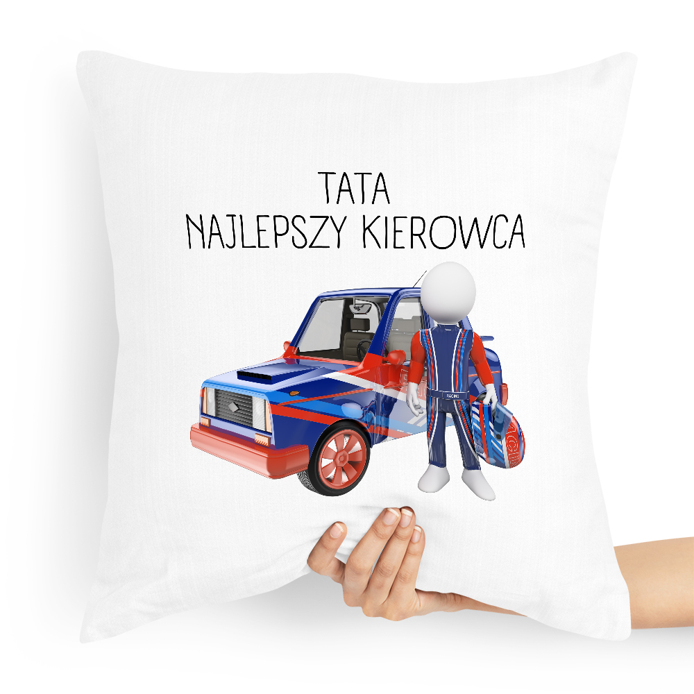 Poduszka Prezent Dla Taty Tata Najlepszy Kierowca Z Nadrukiem Ze Zdjęciem