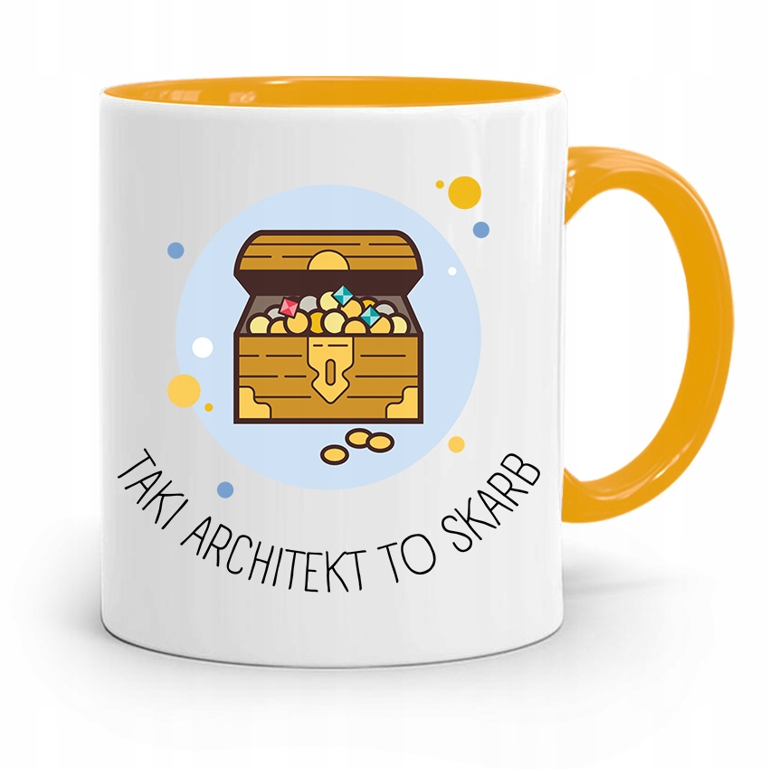 Kubek Żółty Architekta Taki Architekt To Skarb Z Nadrukiem Ze Zdjęciem