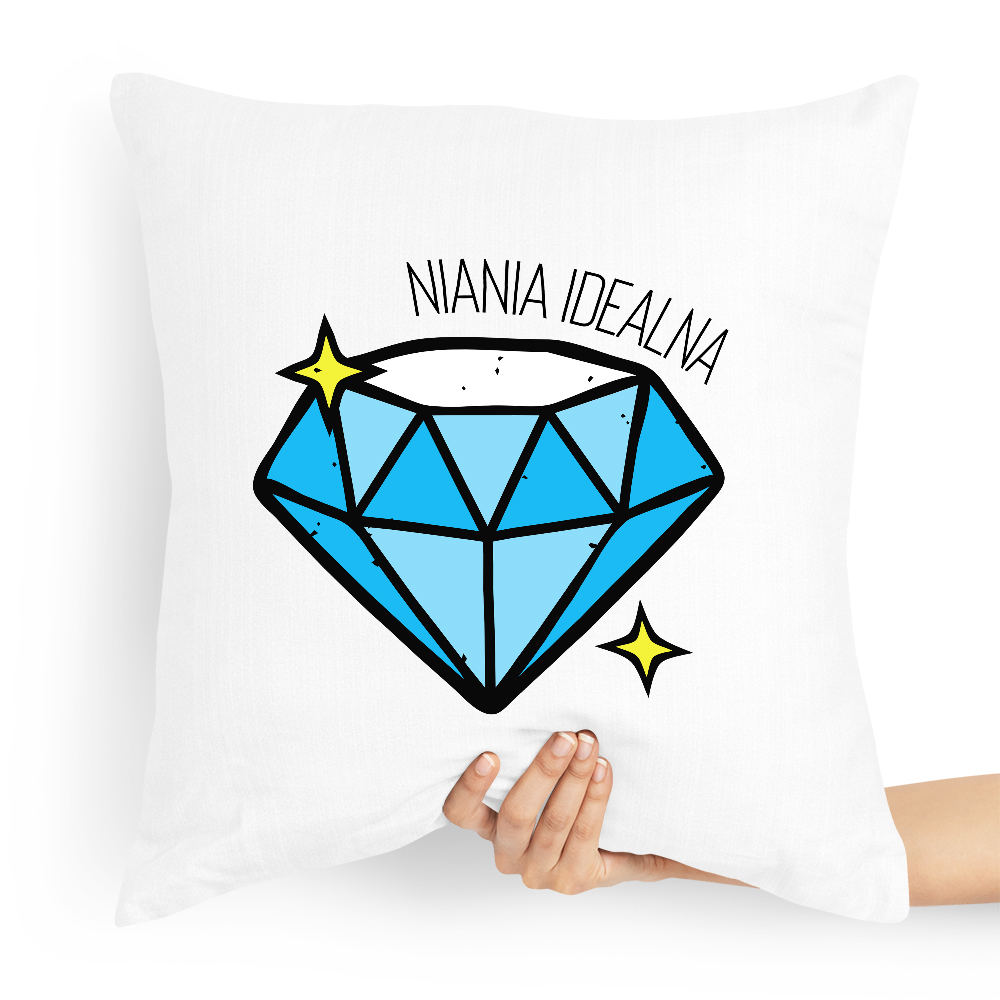 Prezent Poduszka Dla Niani Opiekunka Idealna Z Nadrukiem Ze Zdjęciem