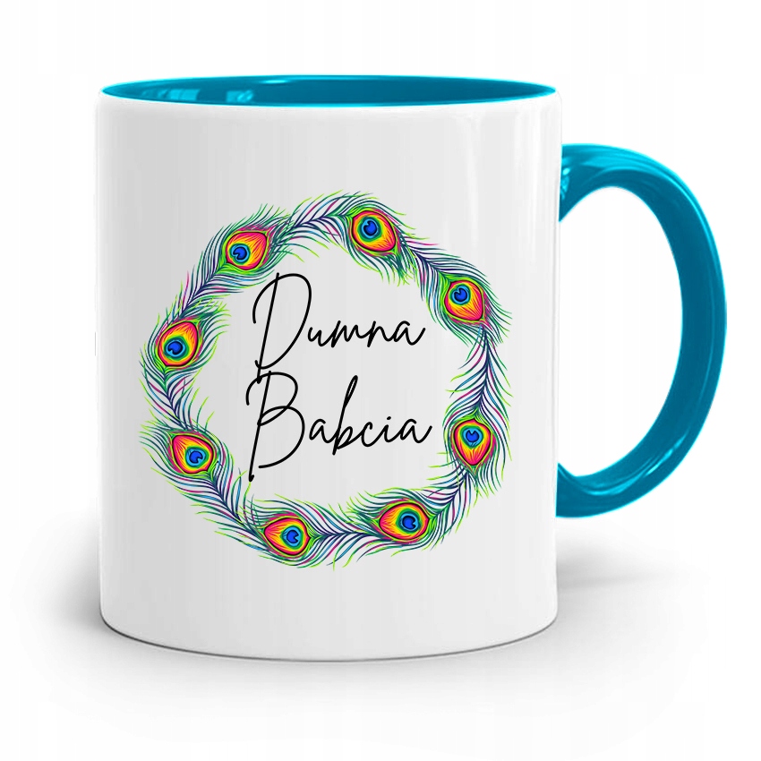 Kubek Błękitny Dzień Babci Dumna Babcia Prezent Z Nadrukiem Ze Zdjęciem