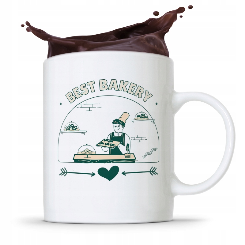 Kubek Prezent Dla Piekarza Cukiernika Best Bakery Z Nadrukiem Ze Zdjęciem