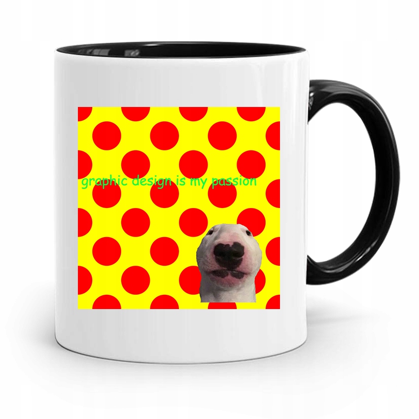 Kubek Czarny Dla Grafika Graphic Is My Passion Z Nadrukiem Ze Zdjęciem