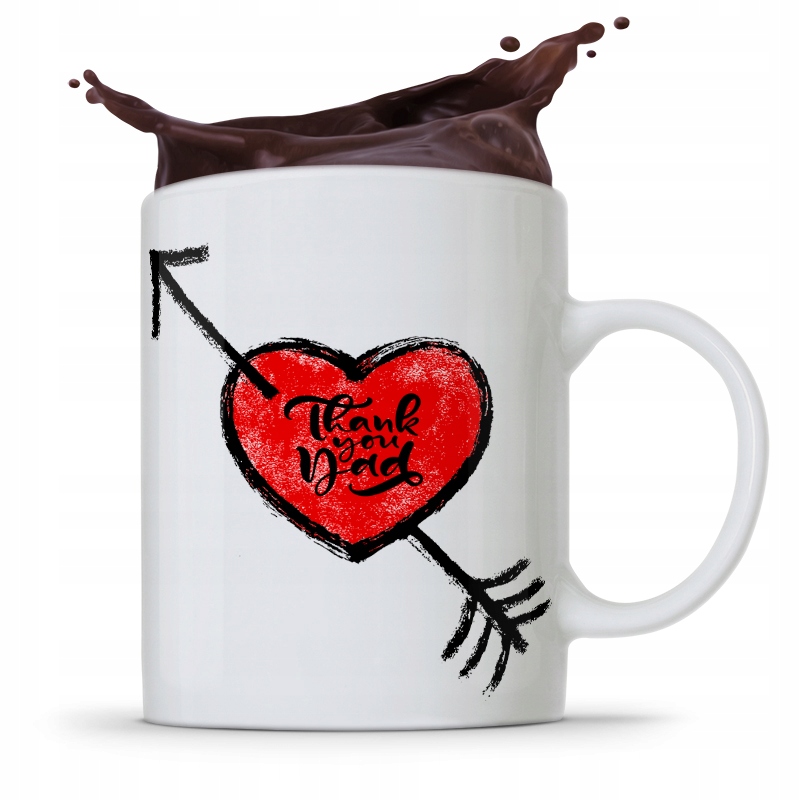Kubek Na Dzień Ojca Dla Taty Thank You Dad Prezent Z Nadrukiem Ze Zdjęciem