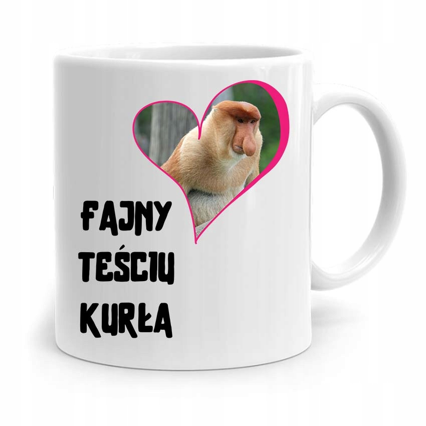Kubek Prezent Dla Teścia Taty Fajny Teść Kurła Z Nadrukiem Ze Zdjęciem
