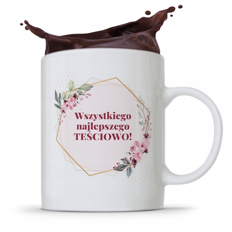 Kubek Prezent Dla Teściowej Najlepszego Prezent Z Nadrukiem Ze Zdjęciem