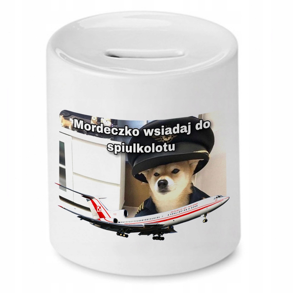 Skarbonka Śmieszna Zabawna Mordeczko Wsiadaj Z Nadrukiem Ze Zdjęciem