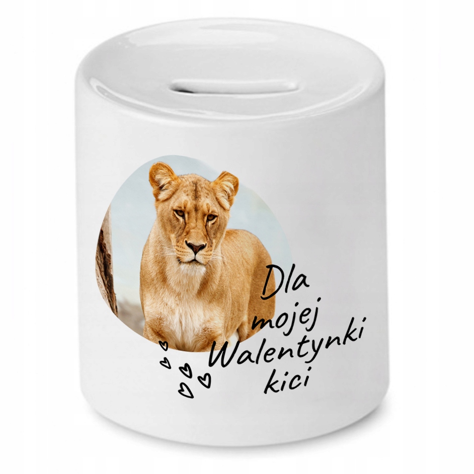Skarbonka Prezent Walentynka Dla Mojej Kici Z Nadrukiem Ze Zdjęciem
