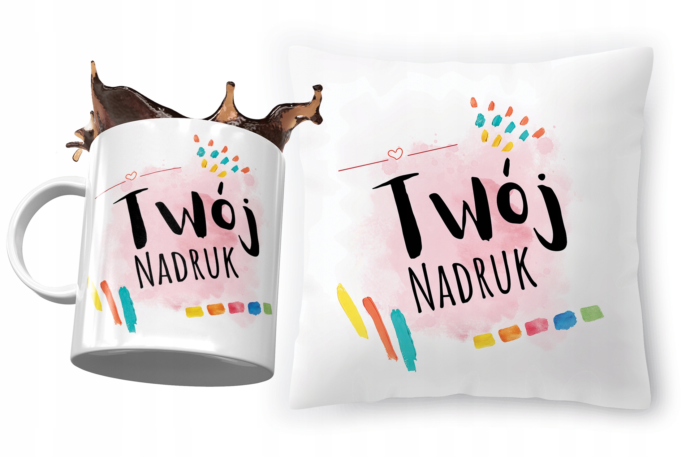 Zestaw Dla Grafika Poduszka + Kubek Na Prezent Z Nadrukiem Ze Zdjęciem