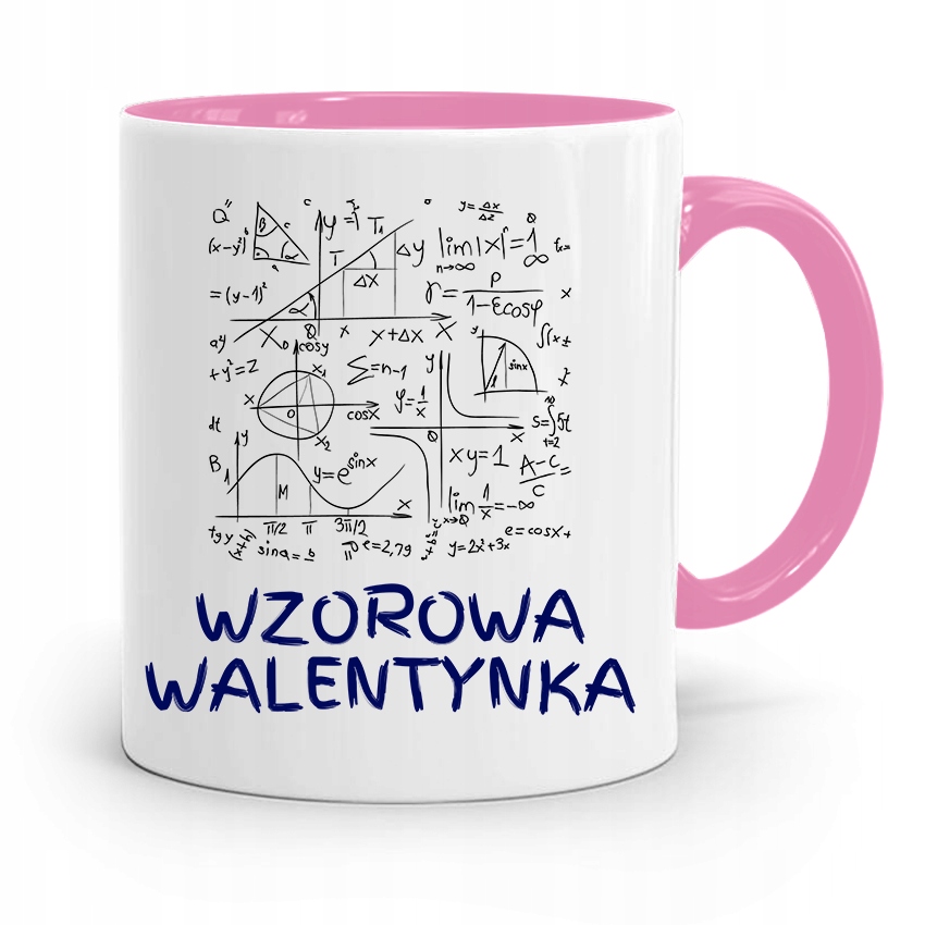 Kubek Różowy Na Walentynki Wzorowa Walentynka Z Nadrukiem Ze Zdjęciem