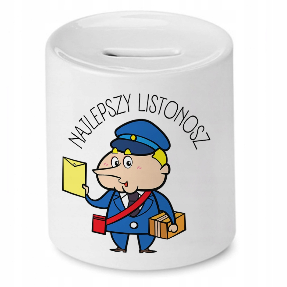 Skarbonka Dla Listonosza Najlepszy Listonosz Z Nadrukiem Ze Zdjęciem