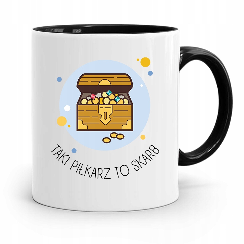 Kubek Czarny Prezent Dla Piłkarza Taki To Skarb Z Nadrukiem Ze Zdjęciem