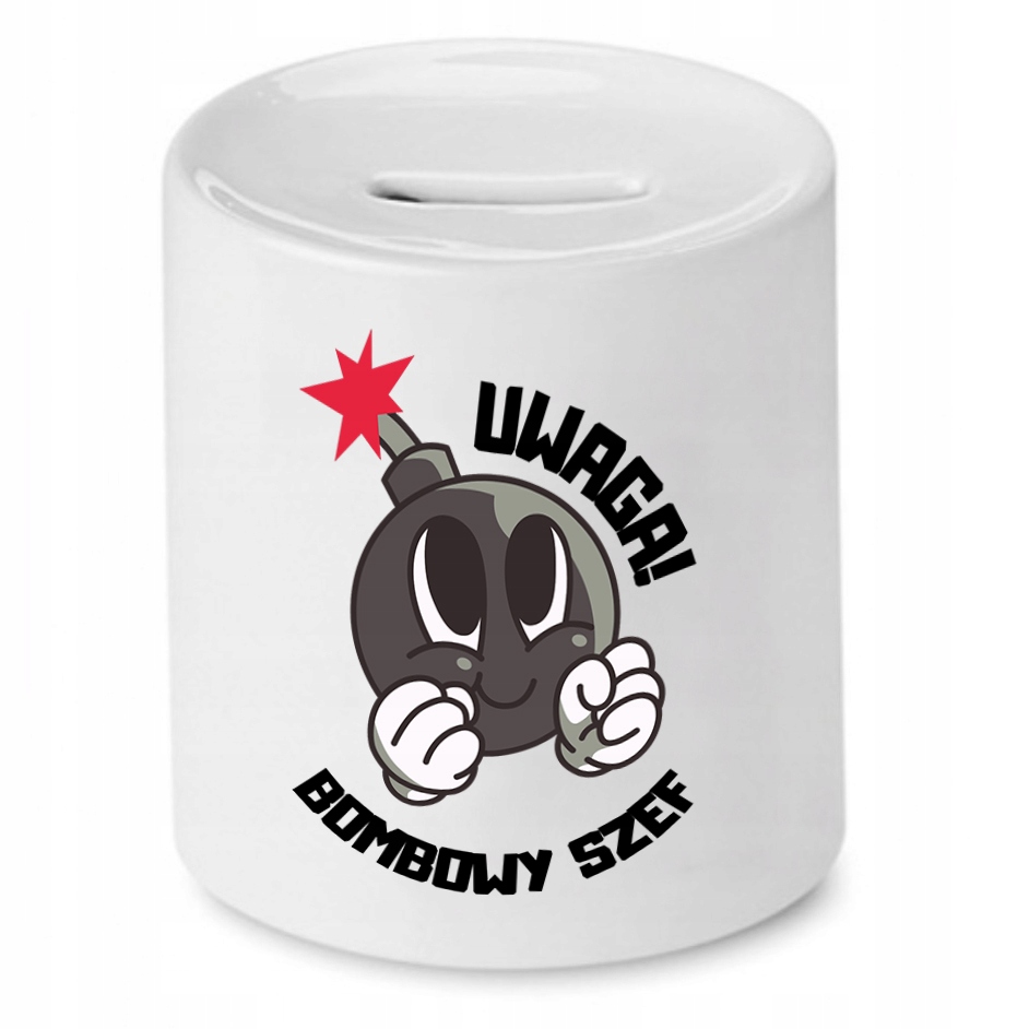 Skarbonka Dla Szefa Szefowa Bombowy Szef Prezent Z Nadrukiem Ze Zdjęciem