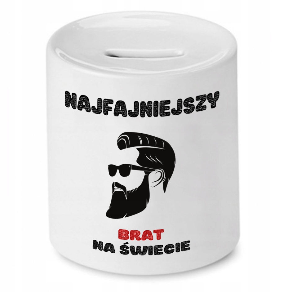 Skarbonka Dla Brata Najfajniejszy Na Świecie Z Nadrukiem Ze Zdjęciem