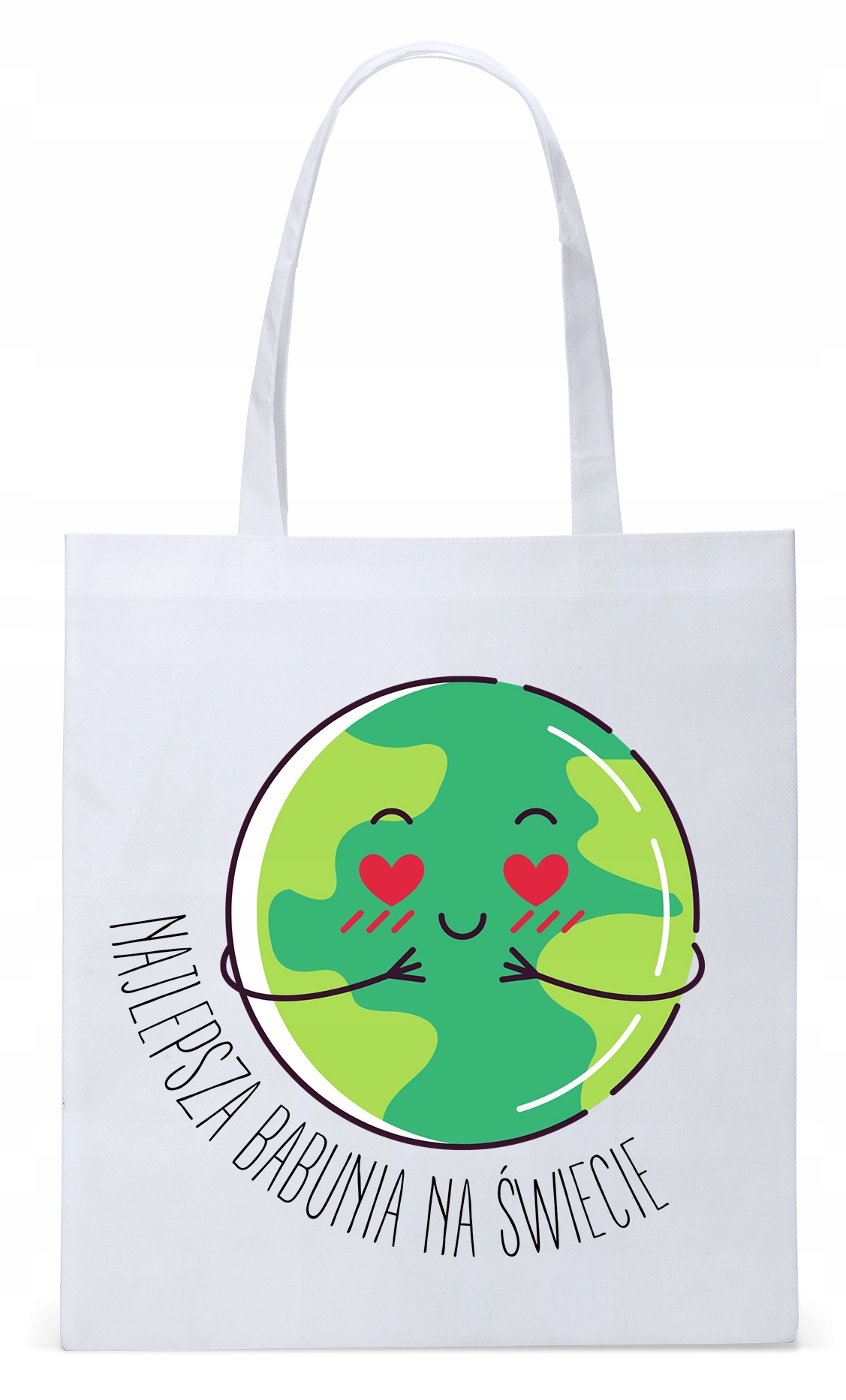 Dla Babci Babuni Prezent Torba Eco Biała Shopper Z Nadrukiem Ze Zdjęciem