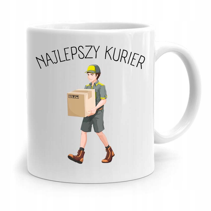 Kubek Prezent Dla Kuriera Najlepszy Kurier! Z Nadrukiem Ze Zdjęciem