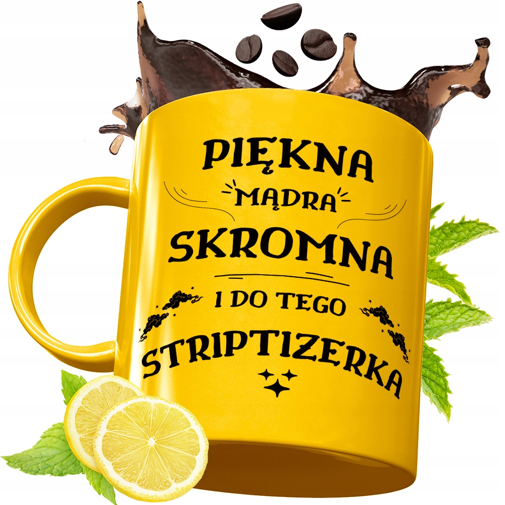 Złoty Kubek Premium Dla Striptizerki Prezent Z Nadrukiem Ze Zdjęciem