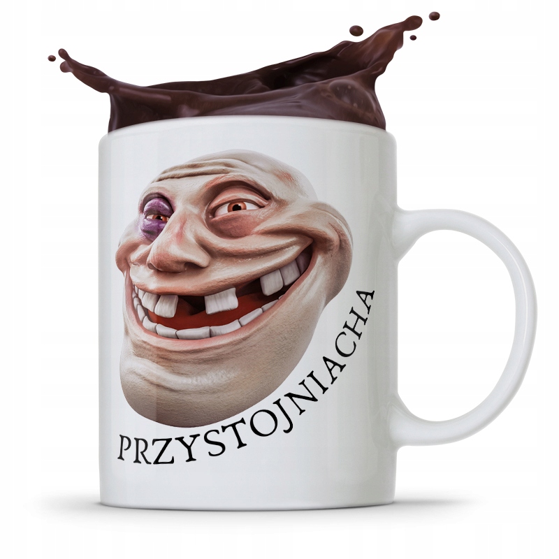 Kubek Śmieszny Zabawny Przystojniacha Prezent Z Nadrukiem Ze Zdjęciem