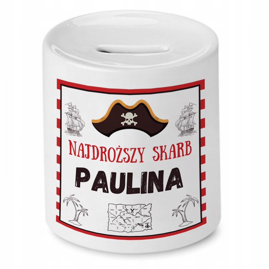 Skarbonka 330 Ml Dla Pauliny Córki Dziecka Z Nadrukiem Ze Zdjęciem