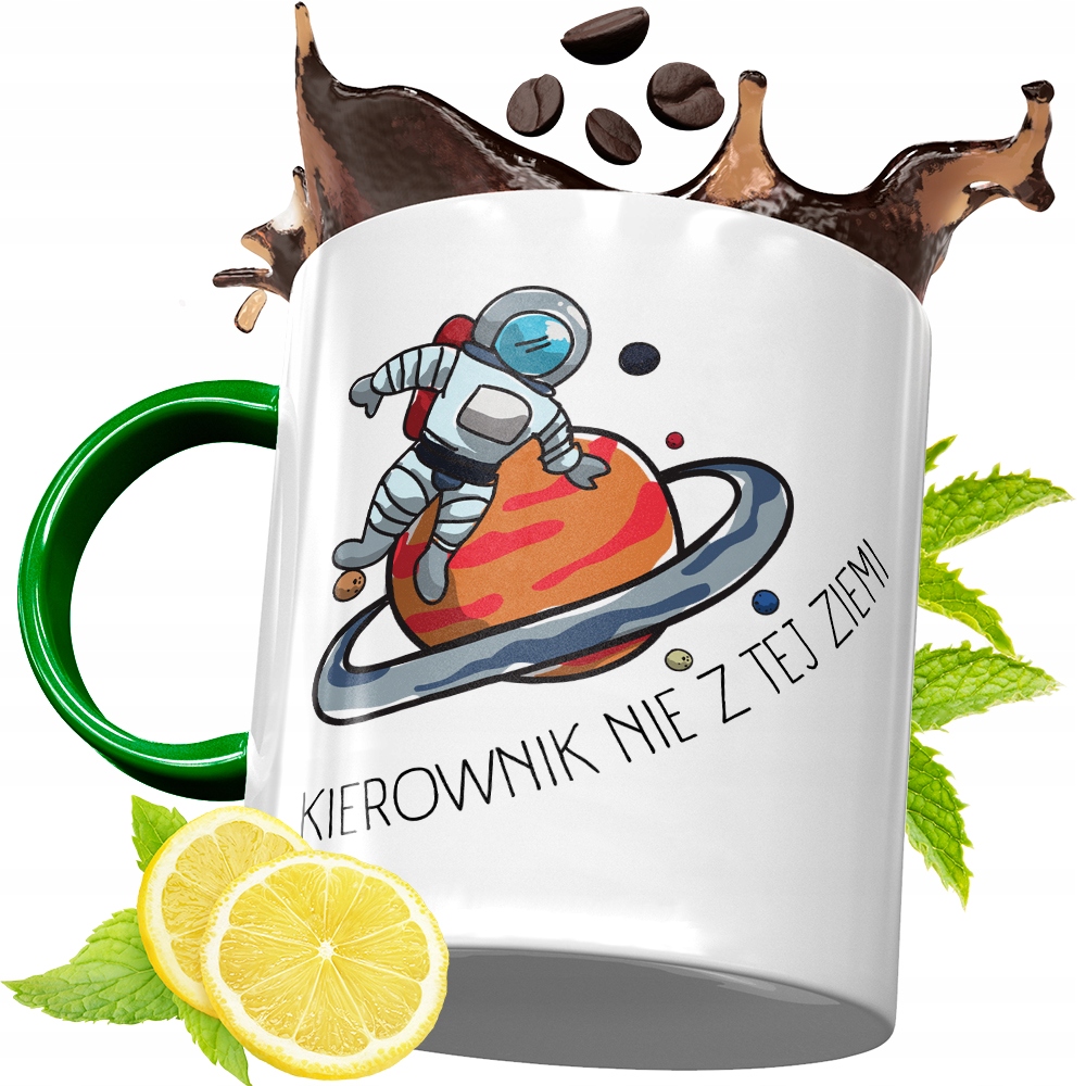 Kubek Zielony Dla Kierownika Na Urodziny Prezent Z Nadrukiem Ze Zdjęciem