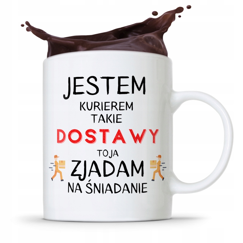 Kubek Prezent Dla Kuriera Jestem Kurierem Prezent Z Nadrukiem Ze Zdjęciem