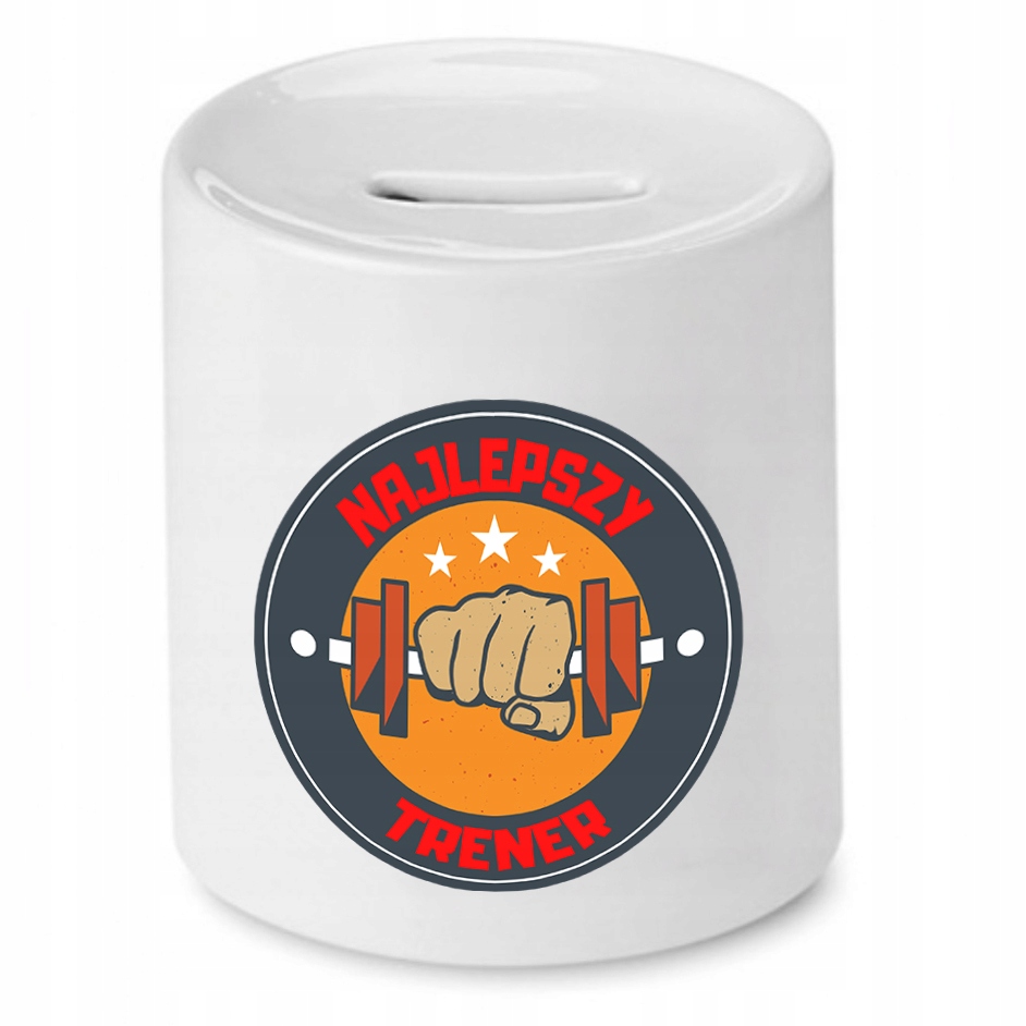 Dla Trenera Prezent Skarbonka Najlepszy Trener Z Nadrukiem Ze Zdjęciem