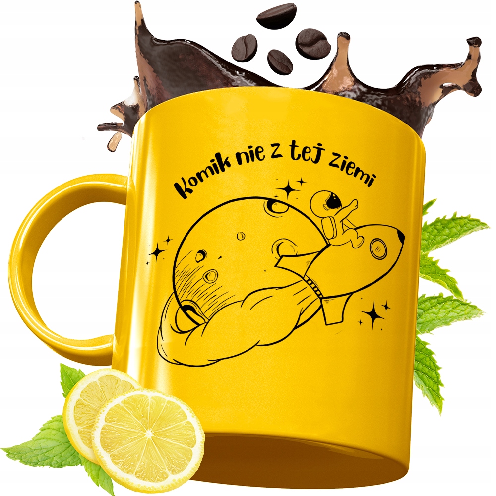 Złoty Kubek Premium Dla Komika Prezent Z Nadrukiem Ze Zdjęciem