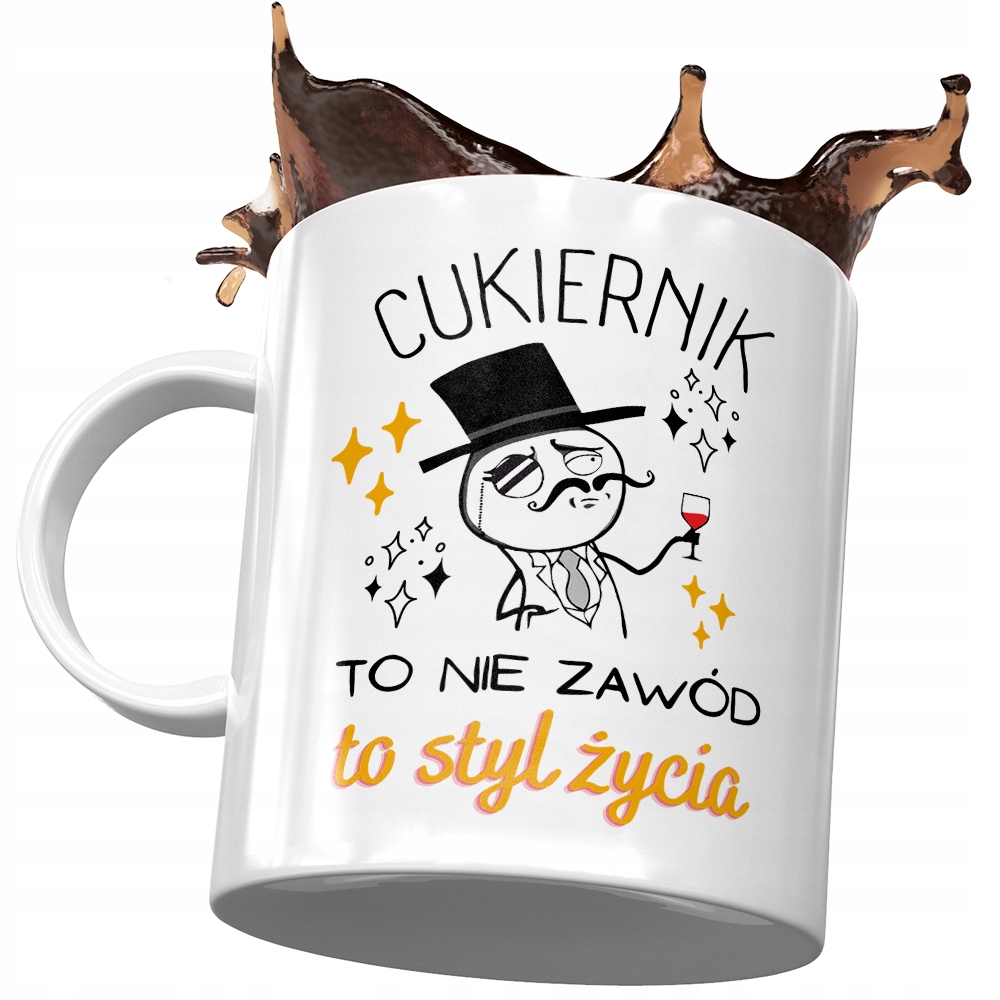 Dla Cukiernika Kubek Na Urodziny Na Prezent Z Nadrukiem Ze Zdjęciem