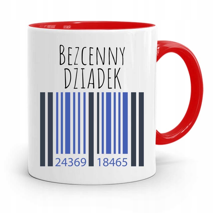 Kubek Czerwony Na Dzień Dziadka Bezcenny Dziadek Z Nadrukiem Ze Zdjęciem