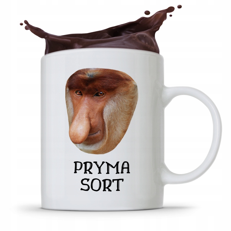 Kubek Śmieszny Janusz Nosacz Pryma Sort Prezent Z Nadrukiem Ze Zdjęciem