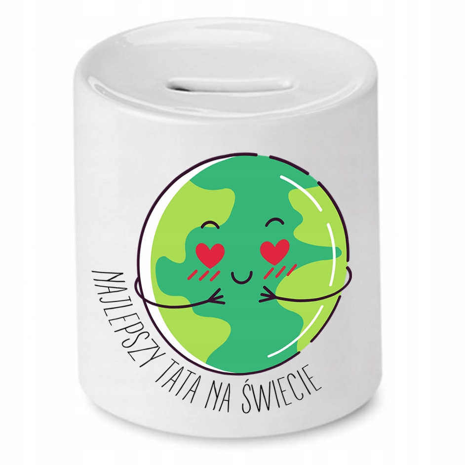 Skarbonka Dla Taty Najlepszy Tata Na Świecie Z Nadrukiem Ze Zdjęciem