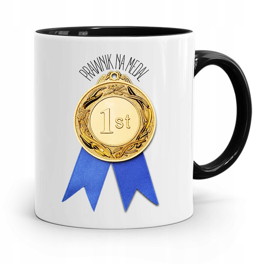 Kubek Czarny Dla Prawnika Mecenasa Pan Mecenas Z Nadrukiem Ze Zdjęciem